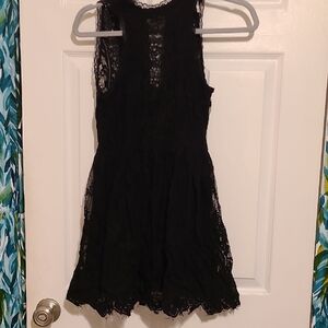 Free People Black Lace Dress